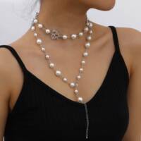 -Jewelry Fashion Simple Multi-layer Pearl Necklace Personali