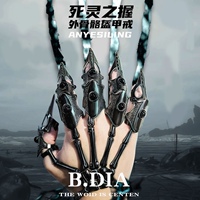 European and American fashion hot-selling ring ring retro punk anime personality armor pointed claw finger sleeves knuckle nail protection sleeves