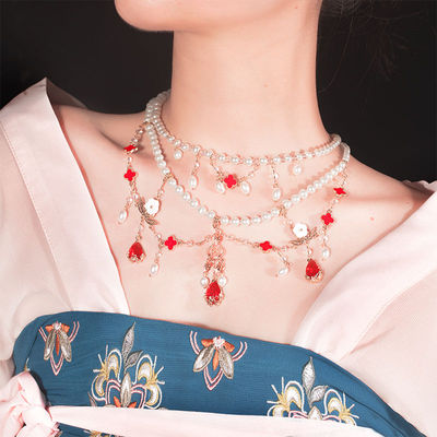 taobao agent Necklace with tassels, Hanfu, accessory, Lolita style