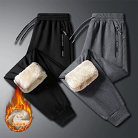 Мужские бархатные утепленные удерживающие тепло штаны, большой размер