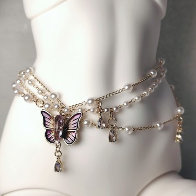 taobao agent [Moon Phase Thirteen] [Linking] BJD butterfly waist chain three -point female baby use accessories