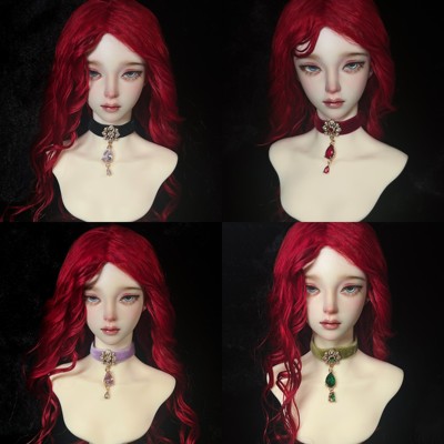 taobao agent [Moon Phase Thirteen] [Trafficking] BJD velvet necklace three -point four -point baby use accessories