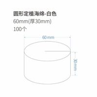 Поролоновый, белый, 60mm