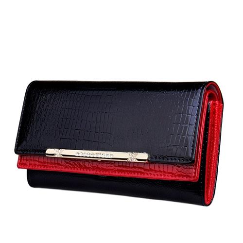 Luxury Women Wallets Patent Leather High Quality Designer Br