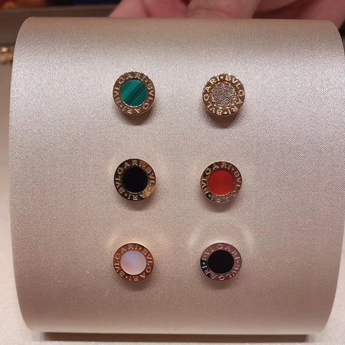 Bvlgari/Bulgari Bvlgari Bvlgari круглый пирог с серьгами с розовым золотом розовое золото серьги с бриллиантами