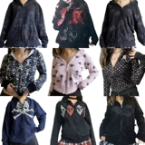 Mall Goth Skulls Print Retro Whothirts E-Girl Gothic Dark