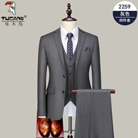 Пиджак классического кроя, штаны, рубашка, жилет, набор