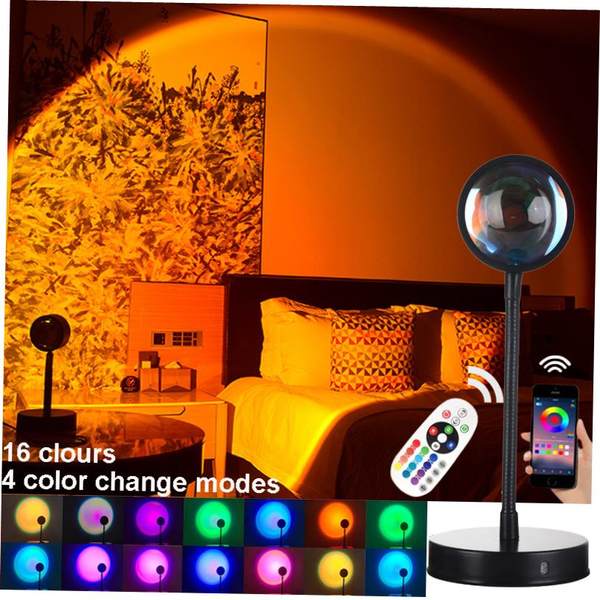 16 цветов Sunset Led Proctor Night Light Room1