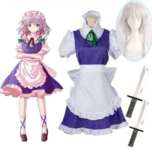 Косплей костюм Изайои Сакуя из аниме Touhou Project