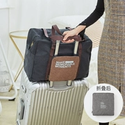 Gấp túi du lịch có thể được thiết lập xe đẩy trường hợp du lịch túi du lịch túi nữ ánh sáng công suất lớn tay hành lý túi duffel túi