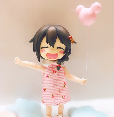 taobao agent OB11 balloon 12 points BJD baby house with props pearl star peach heart Mickey mini model foam ball