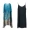 Mùa hè 2019 Kích thước lớn Nữ tính nghệ thuật In Áo len lụa dài bất thường + Váy tay áo vừa phải Bộ hai mảnh - Sản phẩm HOT đầm đẹp