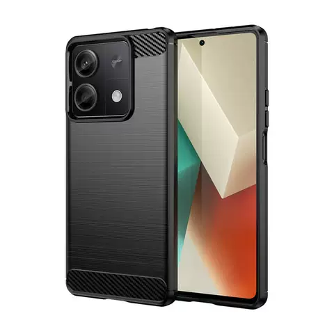 Phone Cases Covers Carbon Fiber Brushed Pattern Tough Shockproof Silicone TPU Xiaomi Redmi Note 13, Note 13 Pro, Note 13 Pro+