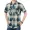 Jeep Shield Summer Business Casual Kẻ sọc ngắn tay áo sơ mi Thanh niên nam Cotton Loose Quần áo bảo hộ lao động Áo mỏng - Áo