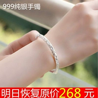 Sterling bạc vòng đeo tay 999 bạc vòng đeo tay nữ mở vòng đeo tay để gửi mẹ bạc bracelet bạc trang sức bracelet bracelet nữ quà tặng vòng tay gỗ sưa