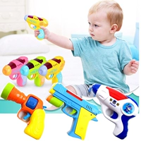 1-2-3 tuổi trẻ nhỏ chiếu súng điện âm thanh và ánh sáng cậu bé nhựa kháng rơi trẻ em cảnh sát bé đồ chơi súng súng phun nước 
