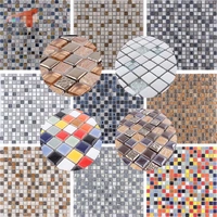 Высокая сеть красная европейская керамика плюс каменная мозаика спальня гостиная Megart