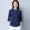 Mùa hè 2019 mới cotton và vải lanh tay áo bảy điểm Áo thun nữ cỡ lớn thêu lỏng phiên bản Hàn Quốc của áo sơ mi nữ quần áo thủy triều mùa thu - Áo phông áo phông rộng