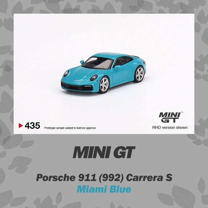ミニカー MINI GT Porsche 911 Carrera S Miami Blue Mini GT #793: Porsche 911 GT3 R #27 HubAuto Racing 2023 FIA