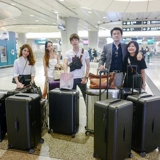 Универсальный сверхлегкий чемодан с молнией, увеличенная толщина, 32 дюймов