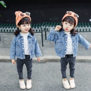 Áo khoác denim bé gái 2019 xuân hè với áo khoác 3 phong cách mới cho bé 1-5 tuổi áo sơ mi công chúa Hàn Quốc - Áo khoác