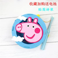 Платье свиньи синей наклейки