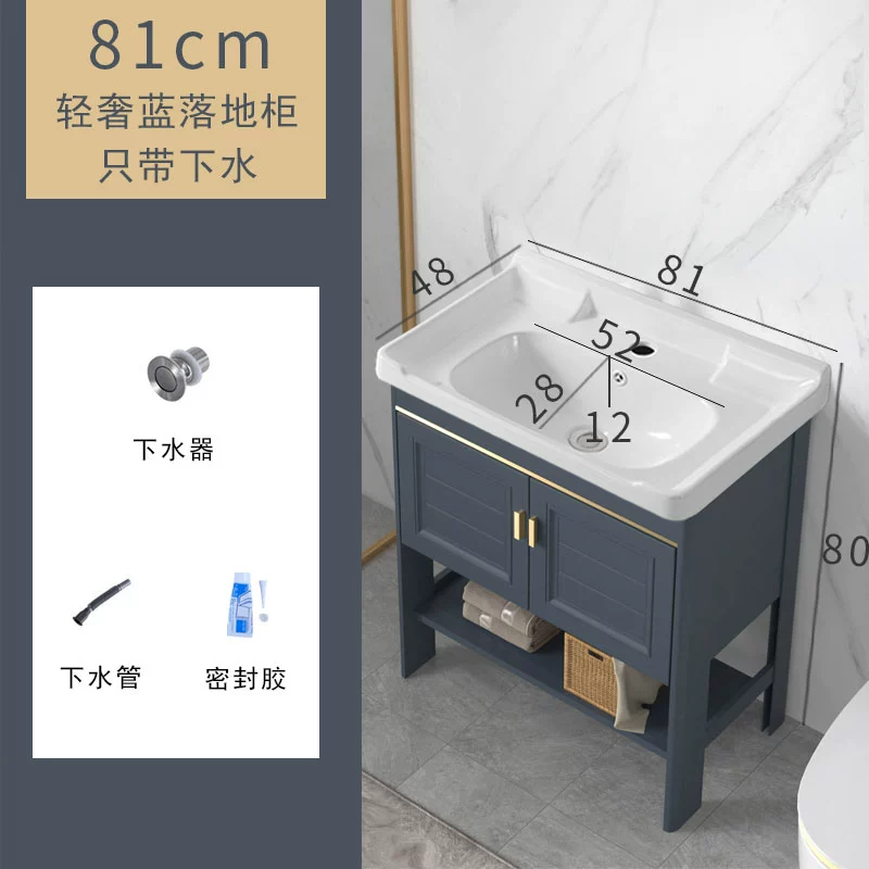 Không gian nhôm từ sàn đến trần chậu rửa phòng tắm tủ kết hợp căn hộ nhỏ đơn giản một mảnh ban công chậu rửa hồ bơi chậu rửa lavabo cao cấp 
