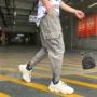 Quần siêu cháy quần nam giản dị Quần hip hop Quần yếm nam thương hiệu thủy triều lỏng lẻo phiên bản Hàn Quốc của xu hướng quần chùm quần áo nam hàng hiệu