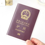 Hàn quốc Du Lịch Túi Trong Suốt Chà Không Thấm Nước Gói Hộ Chiếu Bìa Du Lịch Đa Chức Năng Clip Couple ID Card Bìa