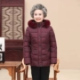 Bà già mùa đông dày mẹ xuống áo khoác bông bà ngoại mùa đông ấm áp ông già áo bông 60-70-80 tuổi áo kiểu trung niên u50