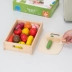 Trái cây và rau quả một cách trung thực thật Lê Toy Velcro chàng trai phù hợp và trẻ em gái nhà chơi đồ chơi nhà bếp cắt 1 năm Đồ chơi bằng gỗ