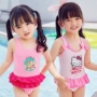 Áo tắm cho trẻ em gái Cô gái Áo tắm Xiêm - Bộ đồ bơi của Kid đồ bơi elsa