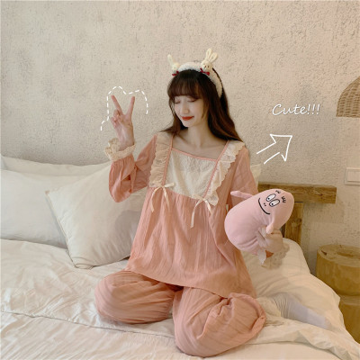 taobao agent Pijama for princess, spring summer lace uniform, can be worn over clothes, long sleeve