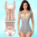 Tingmei 婼 雅 mỏng ba ngực sau sinh bụng eo giảm béo corset corset chia corset body hình phù hợp với Corset hai mảnh