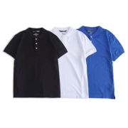 RADIUM Basic Black White Blue Polo Áo Tide Thương hiệu Cotton Solid Color Nhật Bản Slim Nhanh khô tay áo ngắn