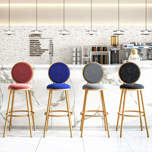 Бар Стул Бар Высокий стул Стул Домохозяйство Light Luxury Modern Минималистская настольная стойка на стойке фронта кассир кресло -стул Высокий стул высокий