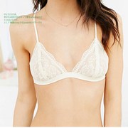 Siêu mỏng áo ngực mà không có vành cô gái tam giác cup ren trong suốt ngực nhỏ sexy dây đeo bikini đồ lót