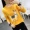 Mùa thu mới 2018 phiên bản Hàn Quốc của quần áo rộng mút hoang dã mm XL Áo sơ mi nữ tay dài áo phông trơn