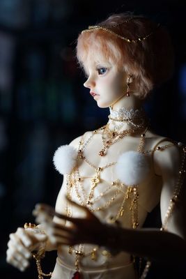 taobao agent [Egg yolk BJD hand work] After the sale shows the three -point uncle's exotic body chain decorative chain with jewelry