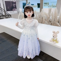 Осенний наряд маленькой принцессы, детское платье, «Холодное сердце», длинный рукав, в западном стиле