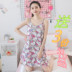 Mùa hè dây đeo nightdress nữ cotton không tay sexy vest dễ thương công chúa bông XL mỏng sinh viên đồ ngủ Đêm đầm