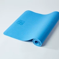 Нескользящий многоцветный длинный спортивный коврик для йоги подходит для мужчин и женщин для спортзала без запаха