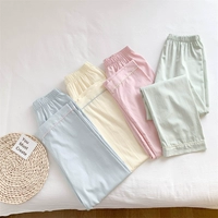 Комфортные осенние тонкие летние розовые японские штаны для отдыха