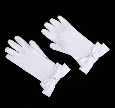 taobao agent Lin Meng Free Shipping Pearl Bows Saton Facing Gloves Various Get Get Woman Photography Lolita accessories