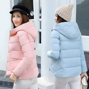 Chống mùa 2018 áo khoác mùa đông phụ nữ ngắn thời trang sinh viên áo khoác nhỏ trọng lượng nhẹ xuống áo khoác bông áo khoác Hàn Quốc quần áo của phụ nữ