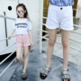 7 nữ quần short mùa hè trẻ em 8 trẻ em 9 Hàn Quốc phiên bản 10 bông 12 hoang dã nóng quần 13 trường tiểu học cô gái 15 tuổi thời trang nữ 2021