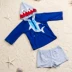 Vụ nổ áo tắm trẻ em chia cá mập trẻ em đồ bơi bé trai quần áo chống nắng bé trai - Bộ đồ bơi của Kid Bộ đồ bơi của Kid