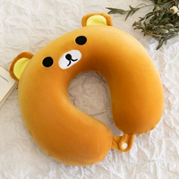 Желтая подушка для шеи, с медвежатами