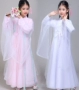 Trang phục trẻ em mát mẻ Sansei III trang phục cổ tích Hanfu trang phục múa cổ điển công chúa lớn trẻ em guzheng trang phục - Trang phục trang phục biểu diễn cho bé
