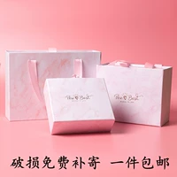 Мраморная брендовая портативная подарочная коробка, помада, сумка, подарок на день рождения